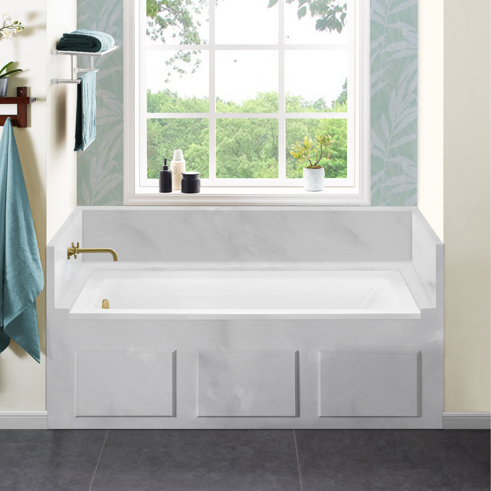 Voltaire 60" X 30" Left-Hand Drain Alcove Bathtub