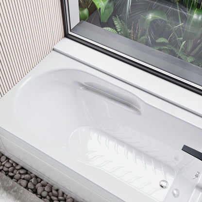 Concorde 60 in. x 32 in. Acrylic Glossy White, Alcove, Integral, Right-Hand Drain, Apron Bathtub