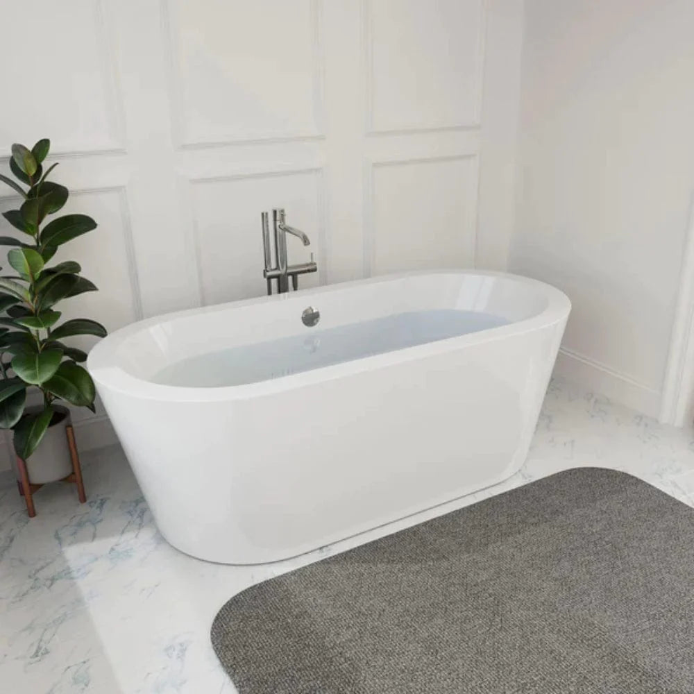 59" Freestanding Soaking Tub - Center Drain