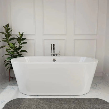 59" Freestanding Soaking Tub - Center Drain