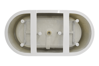 Newport 71"  Freestanding Solid Surface Bathtub White