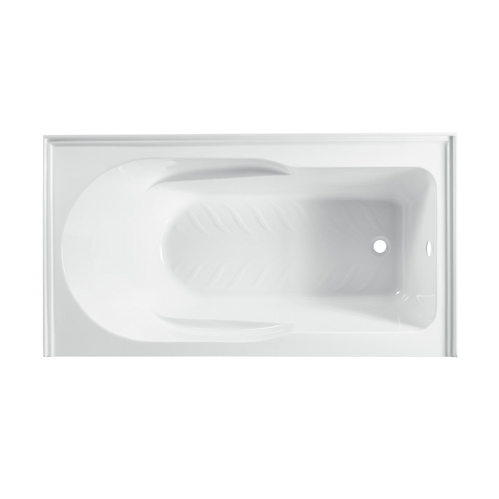 Concorde 60 in. x 32 in. Acrylic Glossy White, Alcove, Integral, Right-Hand Drain, Apron Bathtub