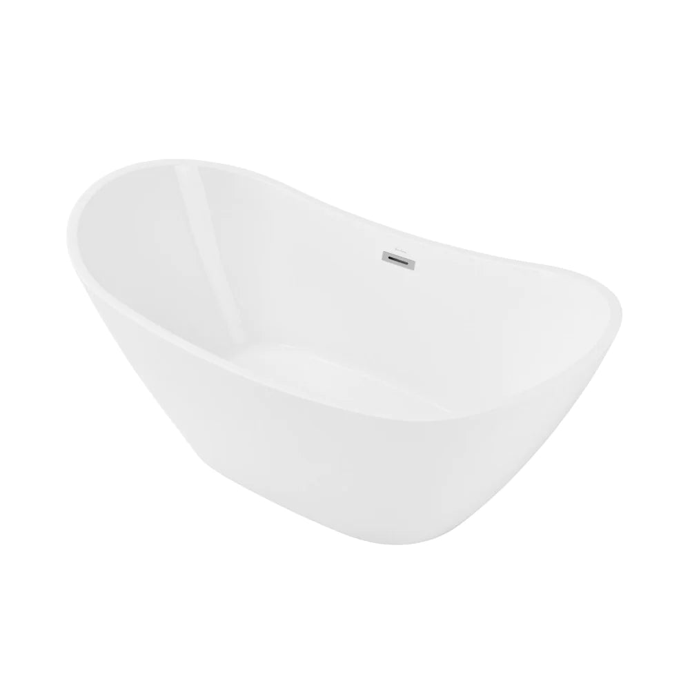 Ivy 67" Double Slipper Freestanding Bathtub