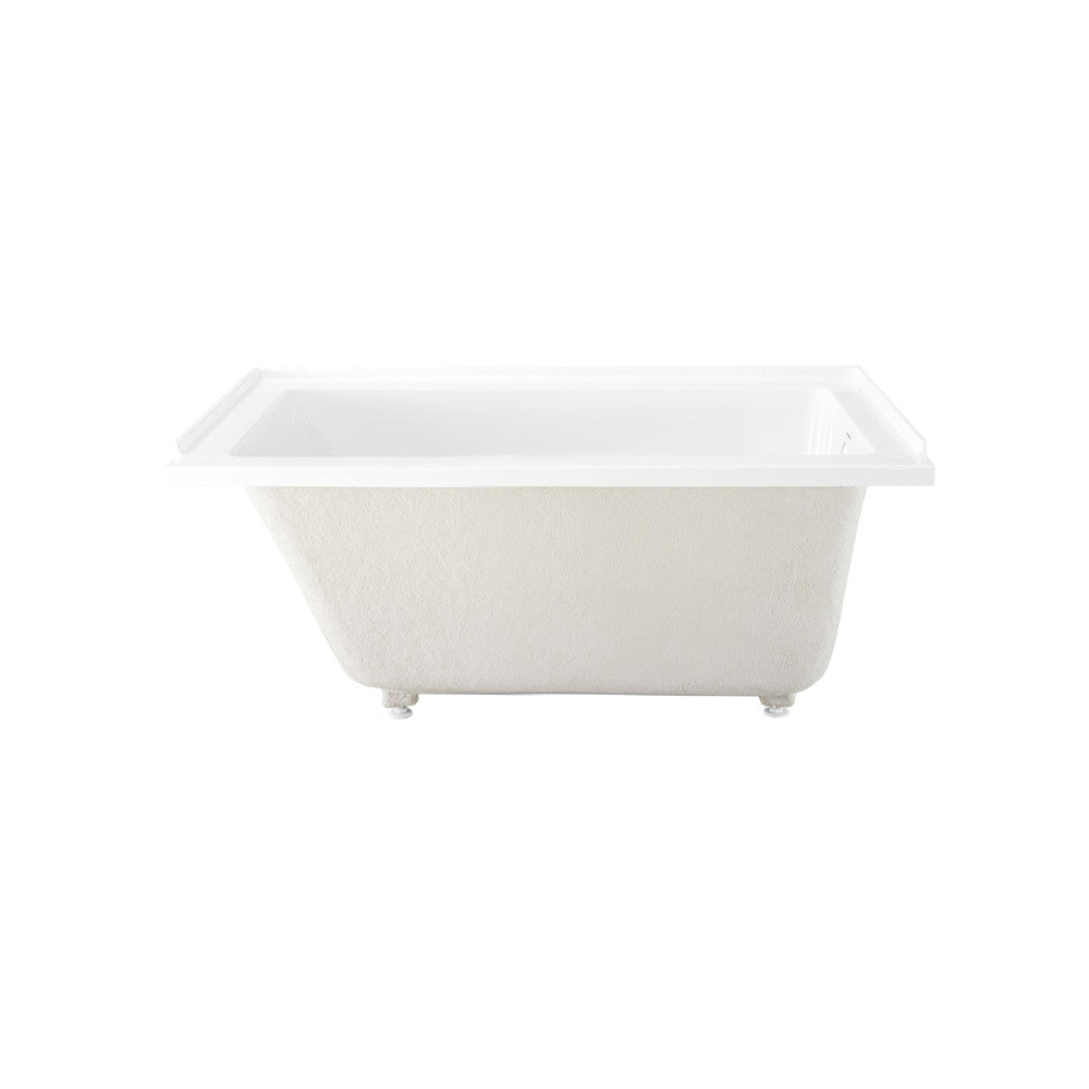 Voltaire 54 in x 30 in Acrylic Glossy White Alcove Integral Right-Hand Drain