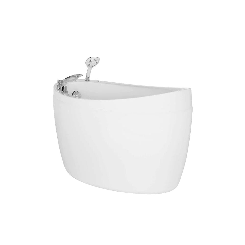 48" Freestanding Air Massage Japanese Style Bathtub with Reversible Drain