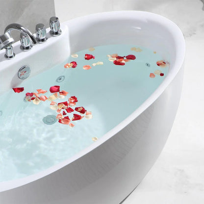 59" Freestanding Whirlpool Bathtub - Reversible Drain