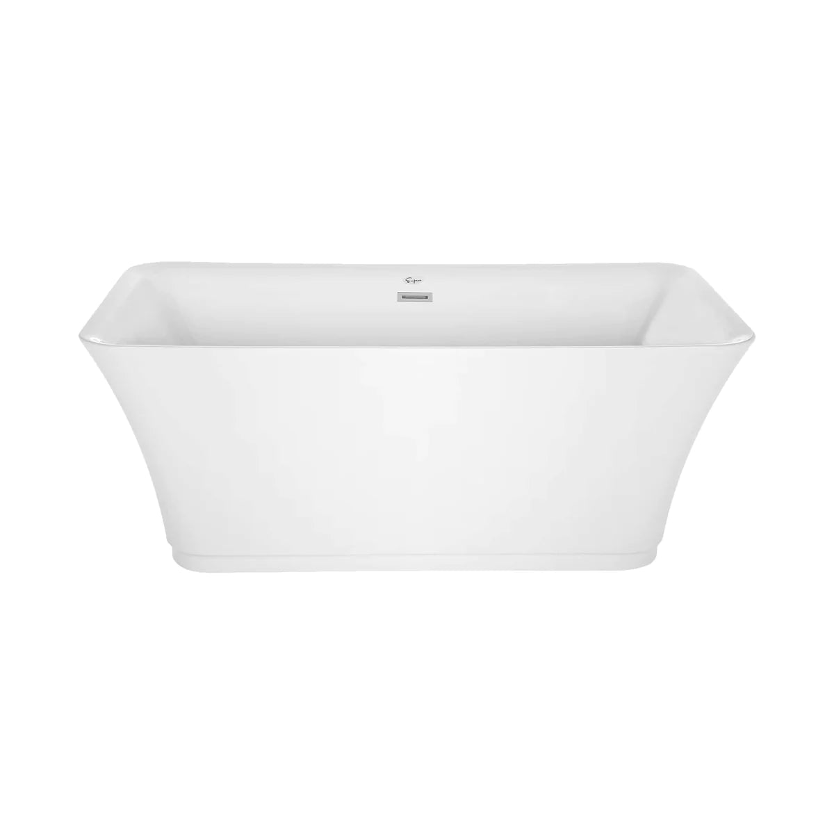 59" Freestanding Soaking Tub - Center Drain