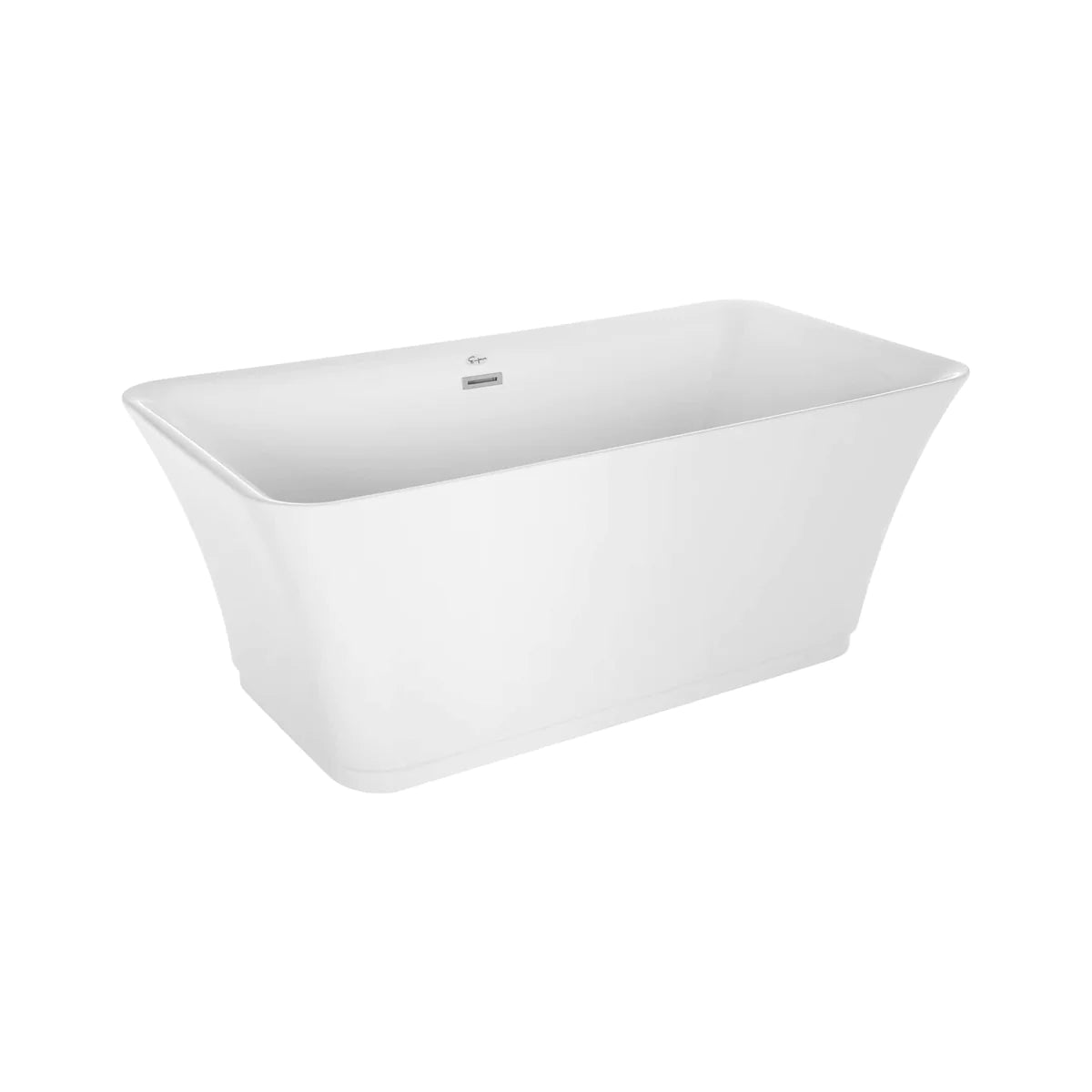 59" Freestanding Soaking Tub - Center Drain