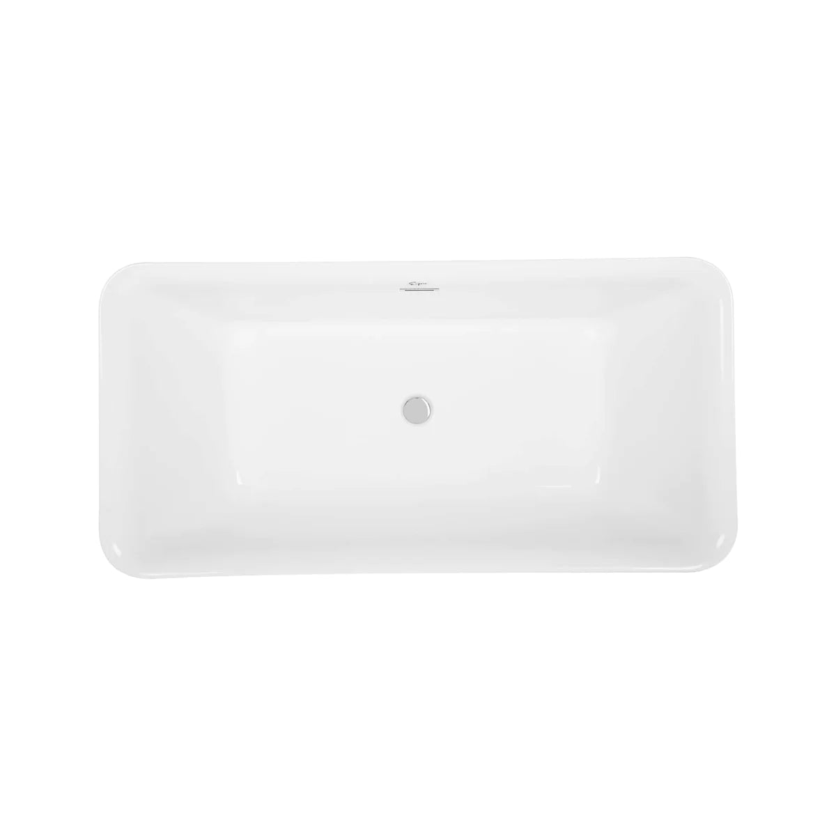 59" Freestanding Soaking Tub - Center Drain