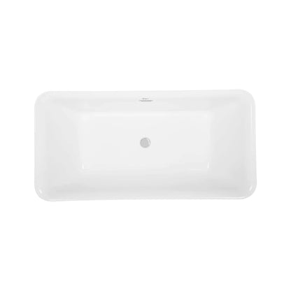 59" Freestanding Soaking Tub - Center Drain