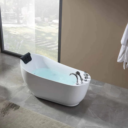 Empava 67" Freestanding Whirlpool Bathtub with Reversible Drain