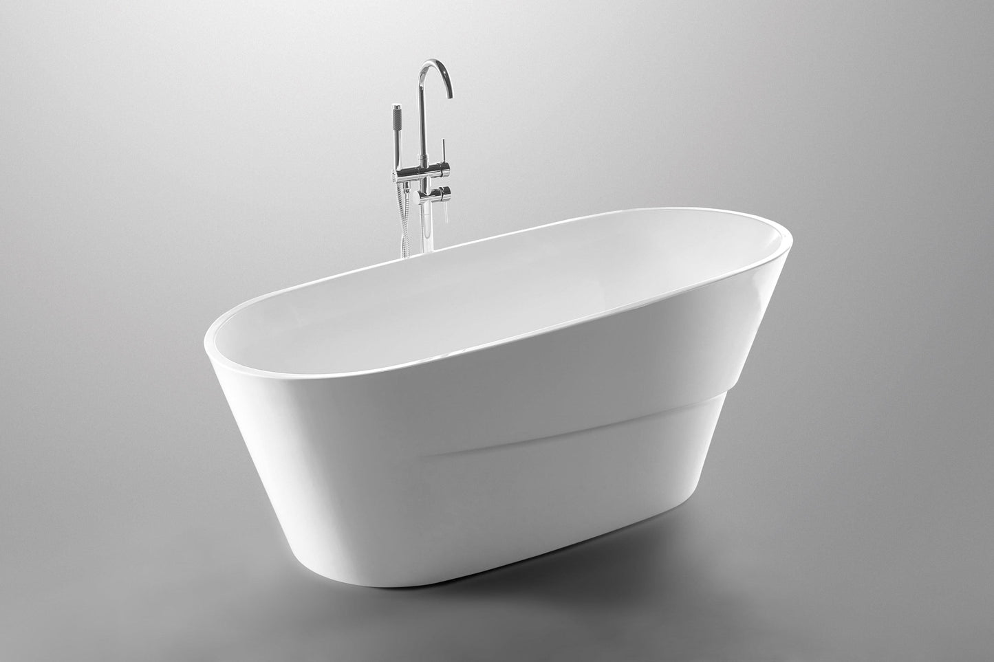 67 in. x 31 in. Acrylic Freestanding Soaking Bathtub, VA6521