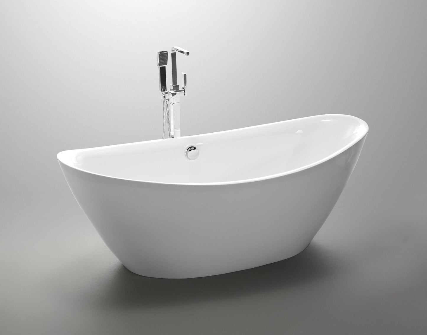 71 in. x 34 in. Freestanding Soaking Bathtub, VA6807