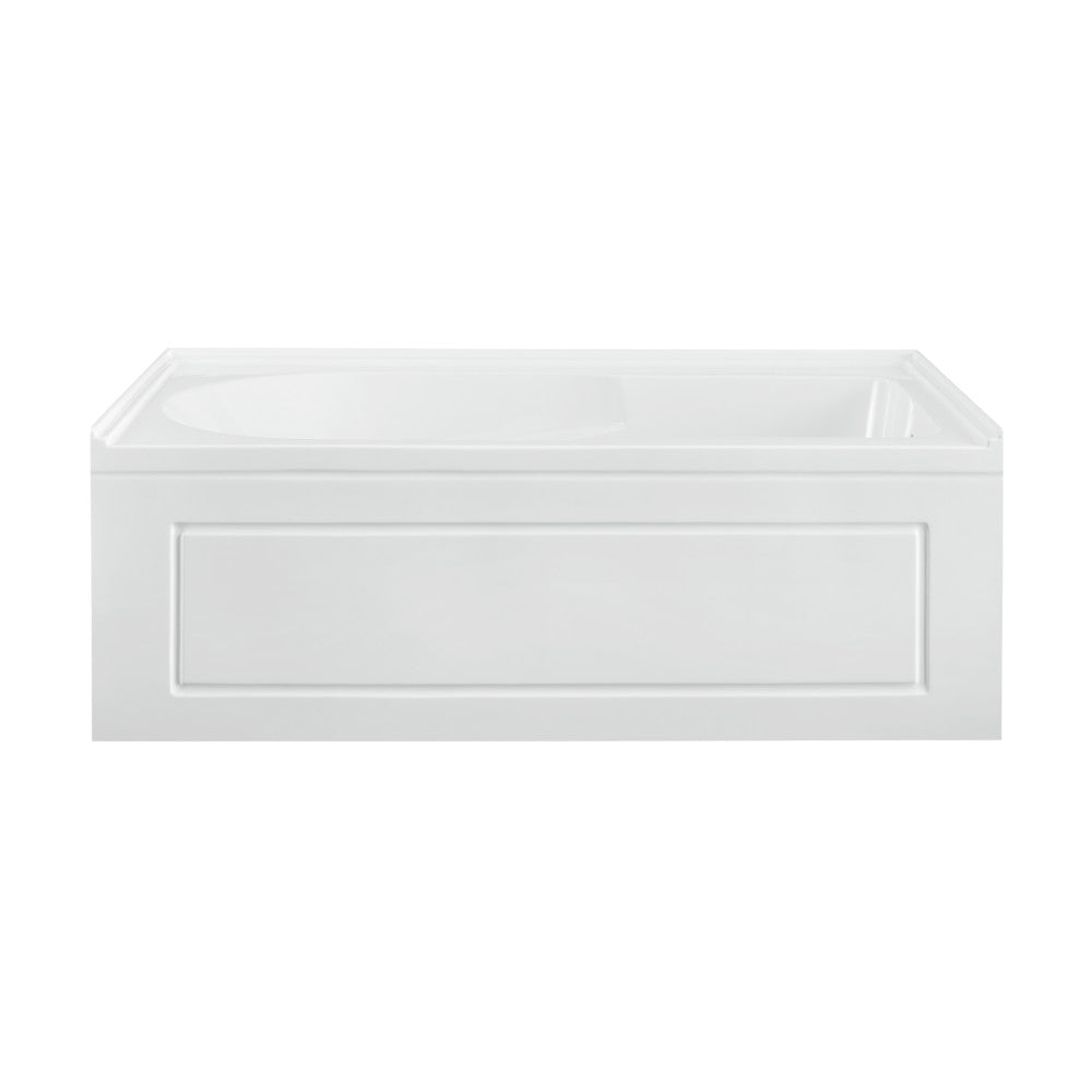 Concorde 60 in. x 32 in. Acrylic Glossy White, Alcove, Integral, Right-Hand Drain, Apron Bathtub