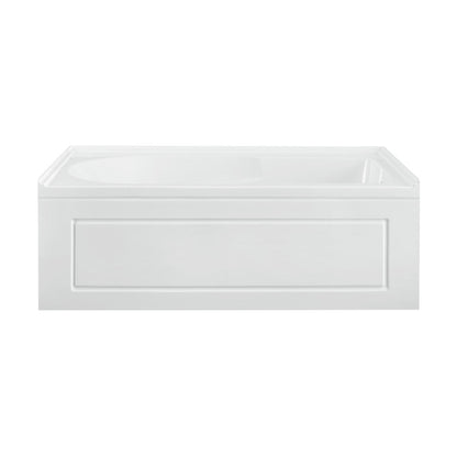 Concorde 60 in. x 32 in. Acrylic Glossy White, Alcove, Integral, Right-Hand Drain, Apron Bathtub