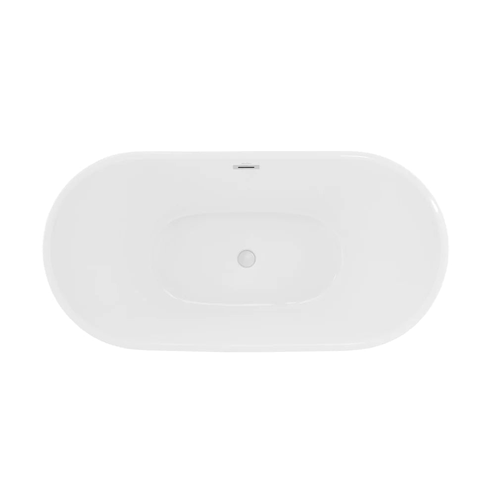 Ivy 67" Double Slipper Freestanding Bathtub