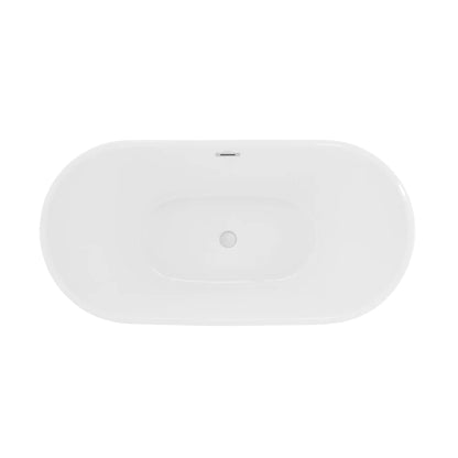 Ivy 67" Double Slipper Freestanding Bathtub