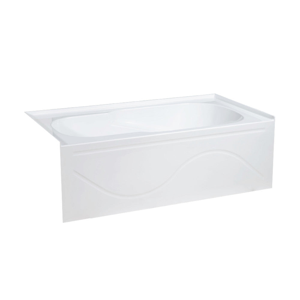 Ivy 60" X 30" Right-Hand Drain Alcove Bathtub with Apron