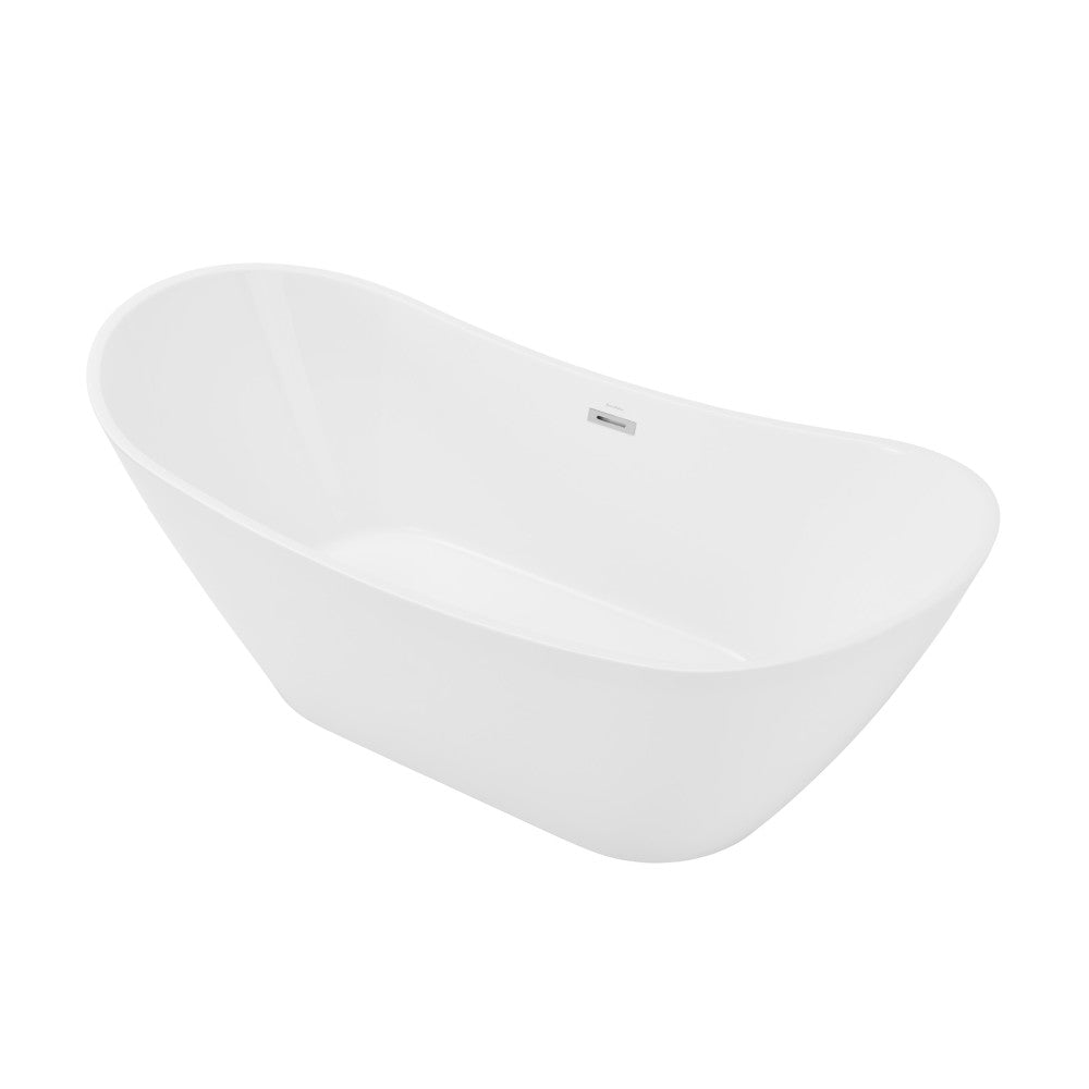 Ivy 60" Double Slipper Freestanding Bathtub