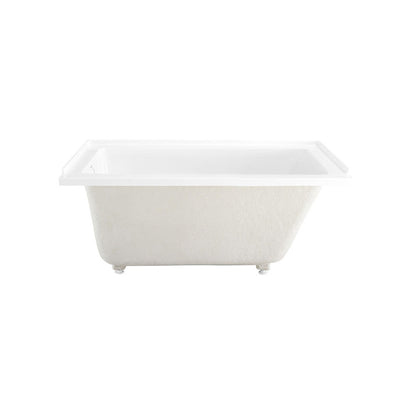 Voltaire 54 in x 30 in Acrylic Glossy White, Alcove, Integral Left-Hand Drain, Bathtub